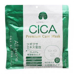 SHIN FACTORY Маска тканевая для лица 30 шт MDSKIN LABO CICA Premium с экстрактом центеллы азиатской CICA, фулленф
