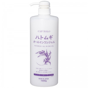 CAPITOLO Hatomugi All In One Gel 1000ml/Увлажняющий гель для лица «всё в одном» с ниацинамидом, экстрактом коикса, плацентой, гиалуроновой кислотой, аминокислотами и ботаническим комплексом, 1000 мл.