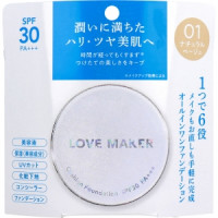 HAPPY BIRTH Тональный крем-кушон, тон 01 натуральный бежевый 15г. LOVE MAKER Cushion Foundation 01 Natural Beige 15g 