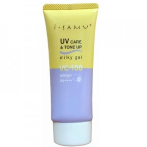 i-samu Солнцезащитный уходовый крем-санскрин SPF50+/PA++++ 70 г UV Care&Tone Up Milky Gel VC-100 SPF50+/PA++++ 70 g