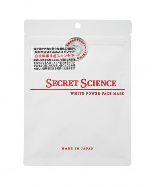 SECRET SCIENCE WHITE POWER FACE MASK/Антивозрастная осветляющая маска для лица 10 шт